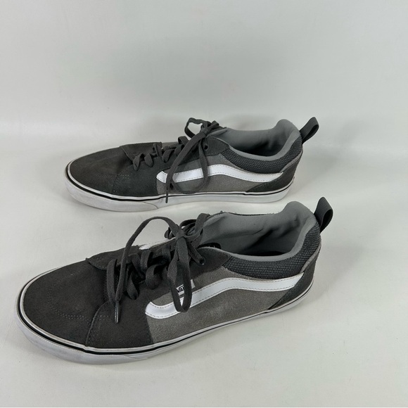 VANS Mens Shoes Size 12 Old Skool Gray & White Suede Canvas Skateboarding - Picture 8 of 16